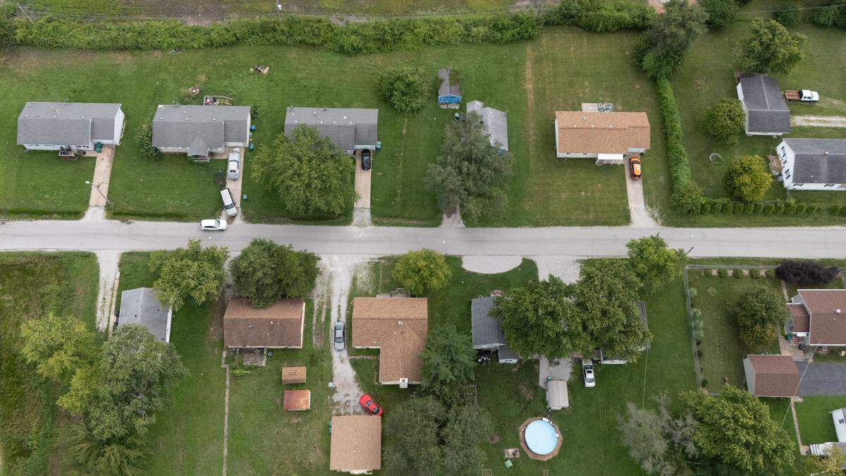 Ruby Street as it runs through Cahokia Heights, Ill. on Aug. 1, 2024.