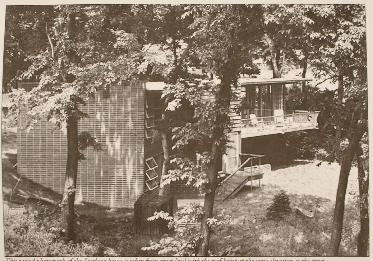 Architect Charles King designed this home for his friends, Bill and Minette Farthing, which they had built in 1950 on West Main Street in Belleville.