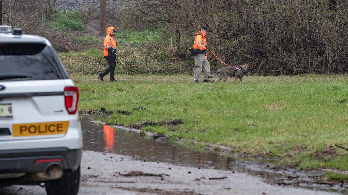 Family, friends, authorities and members of SAR K9 Co-op Inc. were looking for a missing Granite City man who disappeared after leaving a strip club in Washington Park on Sunday. The search area was near Lincoln Ave. and 19th St. close to a trucking company that had surveillance video of the missing man.