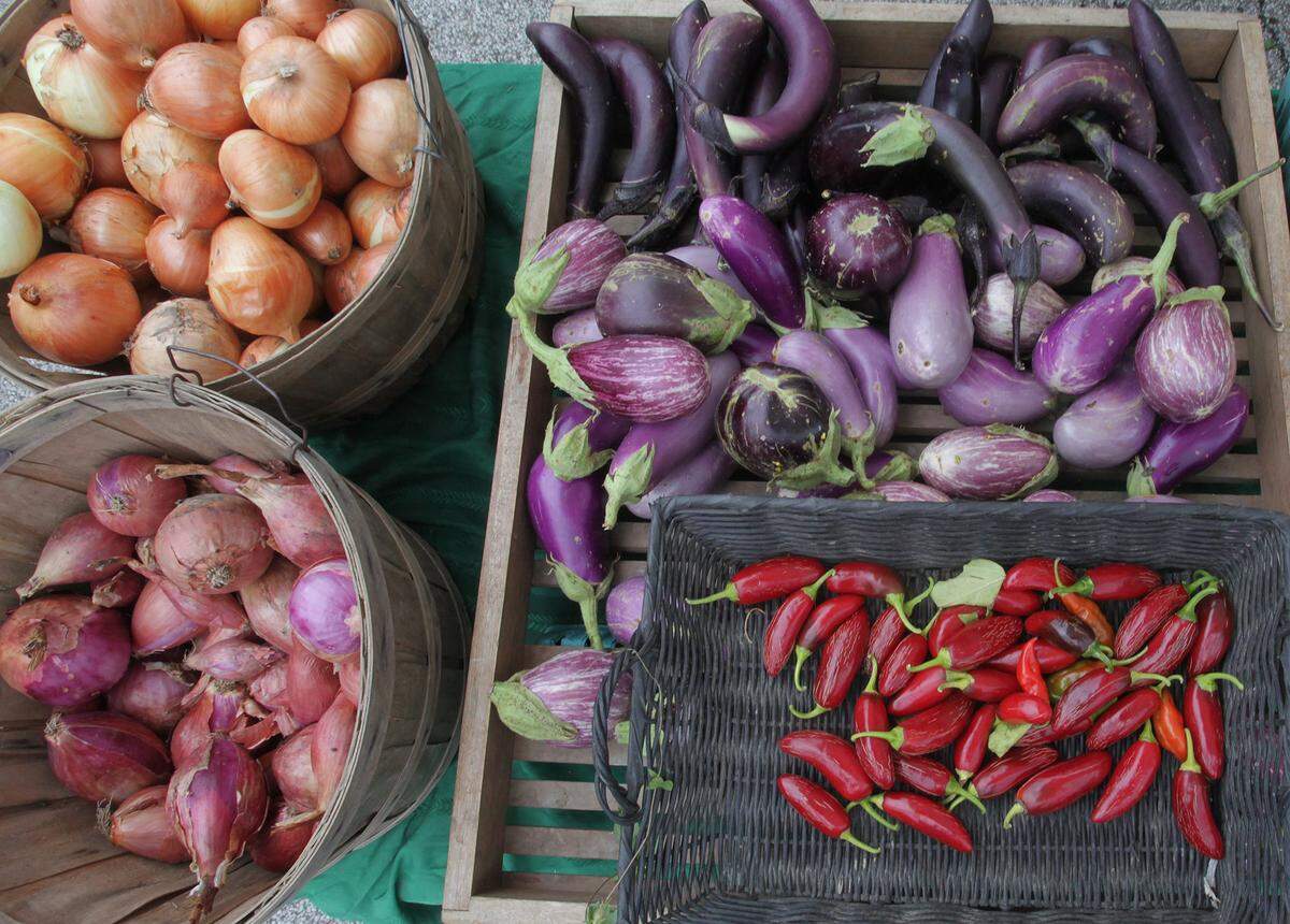 Find locally-grown produce among the variety of offerings available at the Land of Goshen Market, held Saturdays from 8 a.m. to 12 p.m. in Edwardsville.