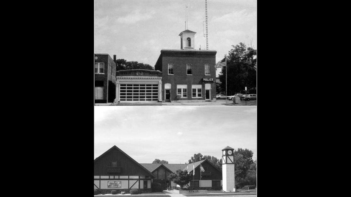 Highland City Hall after its 1884 construction