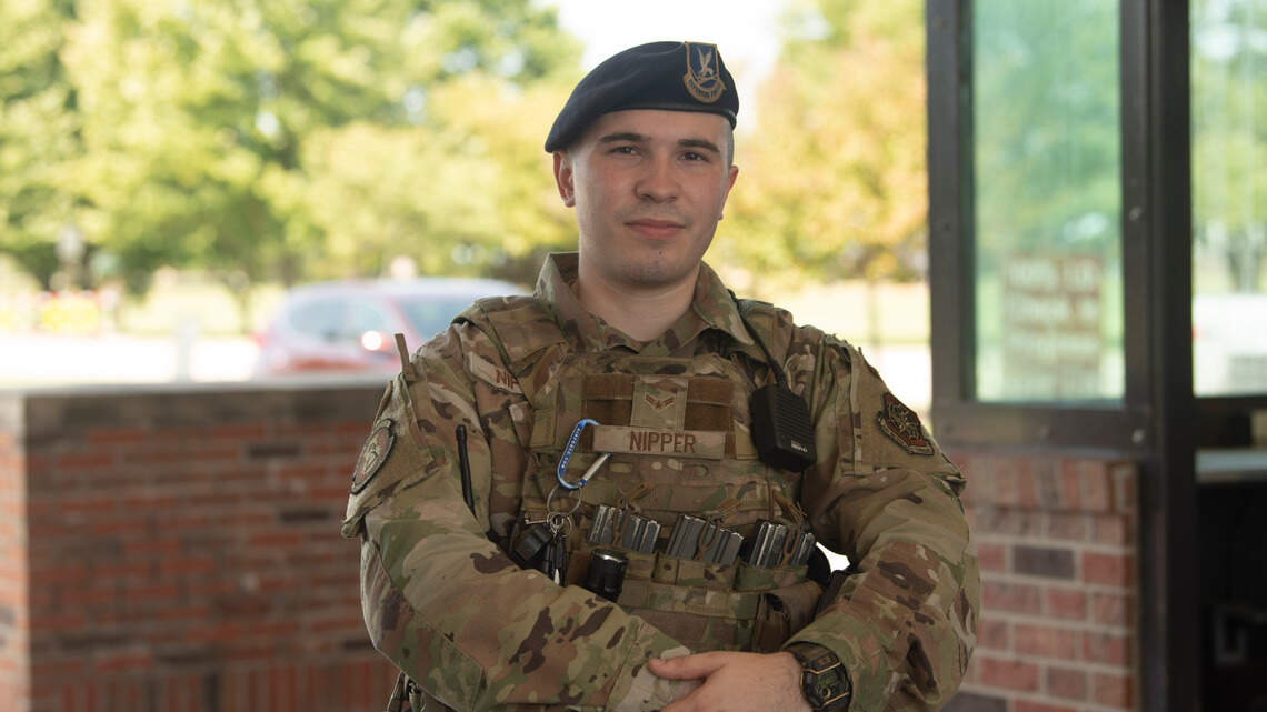 Barrier activated: Security Forces Squadron on Scott Air Force Base stop gate runners
