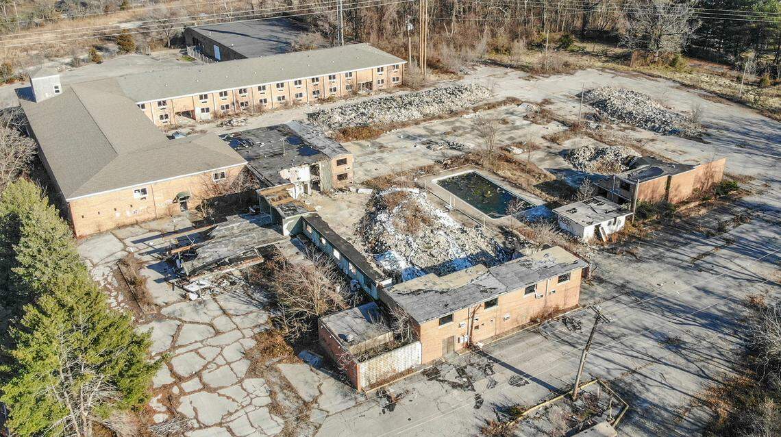 The former Executive Inn at 1234 Centreville Ave. in Belleville just south of the intersection of Illinois 15 and Illinois 158 is slated for demolition.