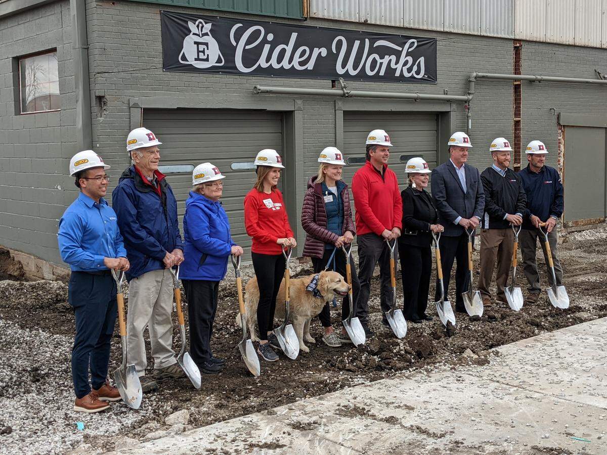 Eckert’s Cider Shed groundbreaking on Wednesday, Feb. 16