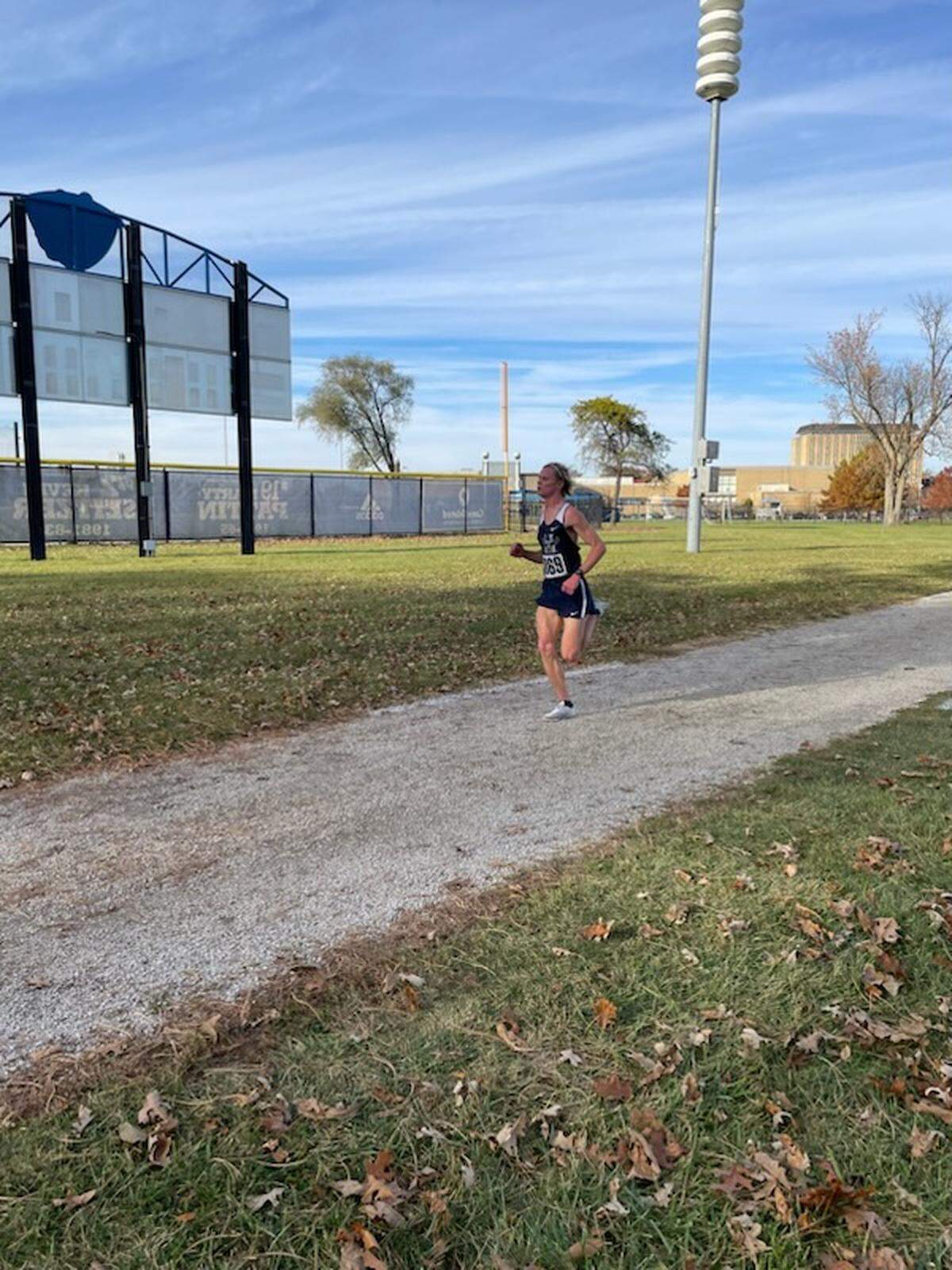 Former Highland High School star Easton Rosen competes in a cross country meet for Heartland Community College meet at Eastern Illinois University during his sophomore season in fall 2022. Late next month, Rosen will begin the second half of his college journey as he heads to the University of Illinois to start classes in his major of organizational and community leadership.