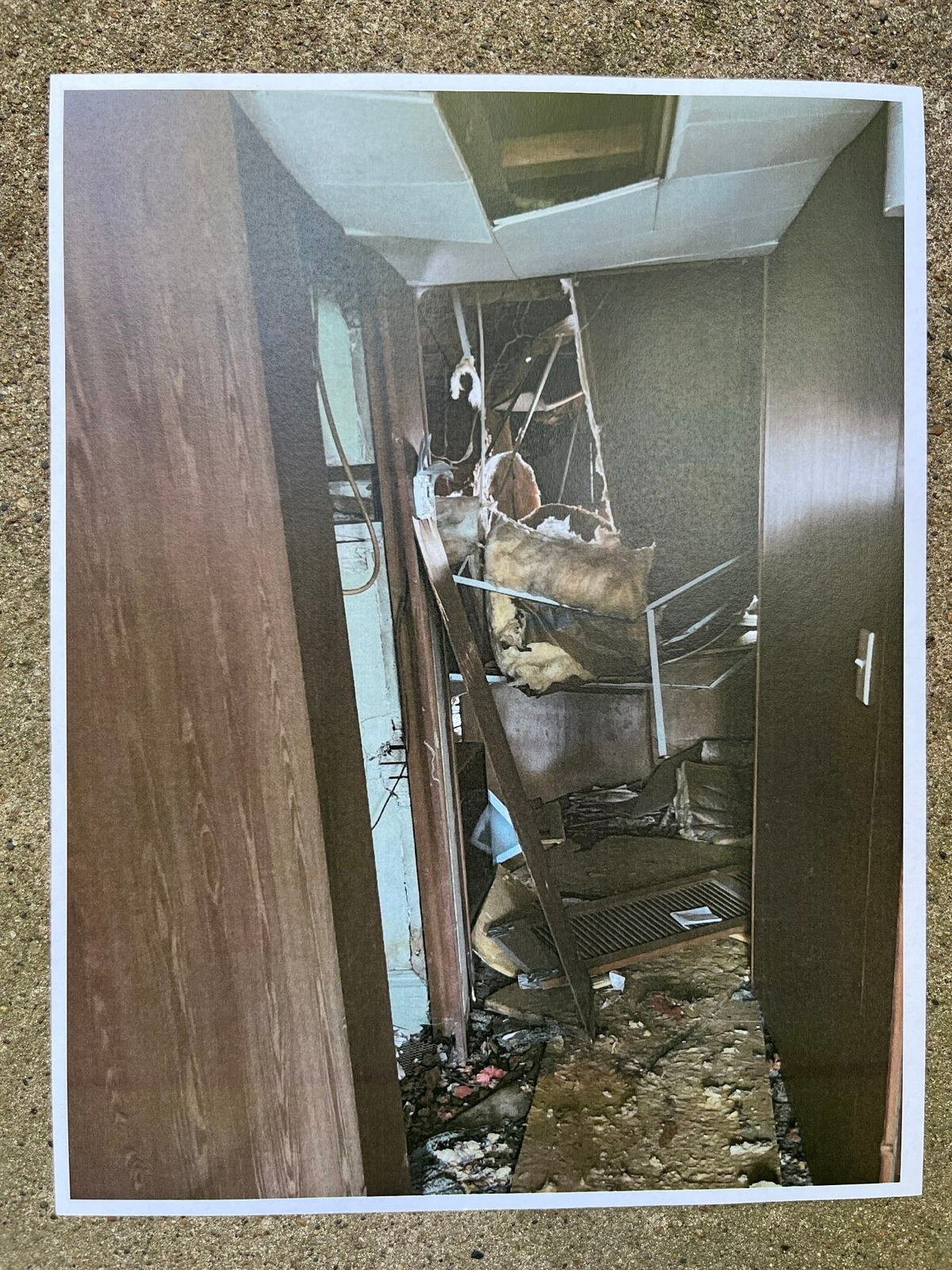 One of about 80 photos taken by Scott Tyler, the city of Belleville’s director of health, housing and building, inside a derelict building at 1013 W. Main St. that is slated for demolition.