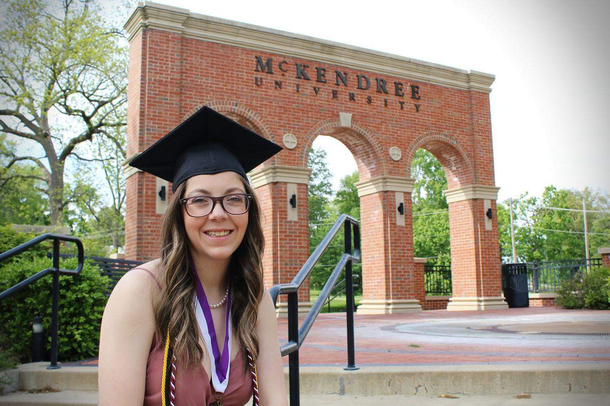 Allie Maddray, McKendree University graduate, 2020
