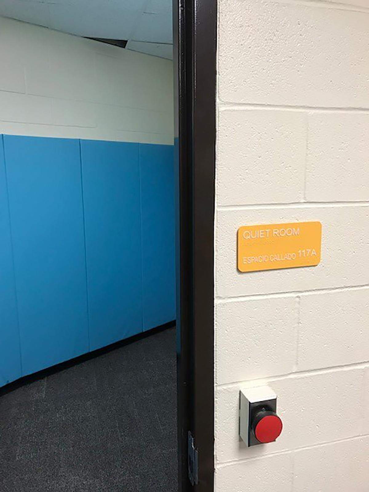 A timeout room in Jane Addams Junior High School in the Schaumburg School District 54. Addams includes a therapeutic day school program for students with emotional and behavioral disabilities. Source: Schaumburg District 54 - Original Credit: User Upload Caption: - Original Credit: HANDOUT