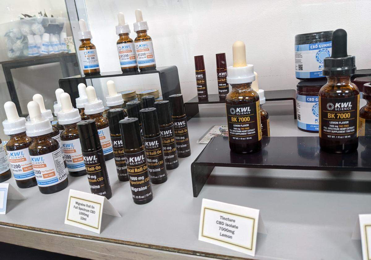 Some of the CBD-infused products at Jan’s Naturals include topicals for migraines, dietary supplements, and pet tinctures for pain, arthritis and anxiety.