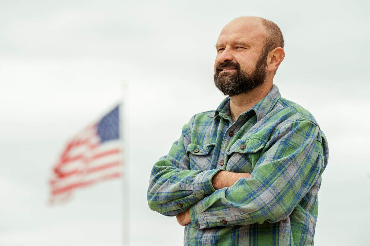 Illinois State Rep. Kevin Schmidt, R-Millstadt, on Friday, Nov. 22, 2024, outside of his chiropractic offices in Millstadt. Schmidt beat out former Rep. Latoya Greenwood for the seat that encompasses much of East St. Louis and Cahokia Heights.