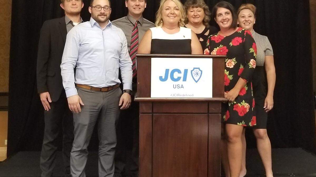 Tricia Buehne and the Highland Jaycees