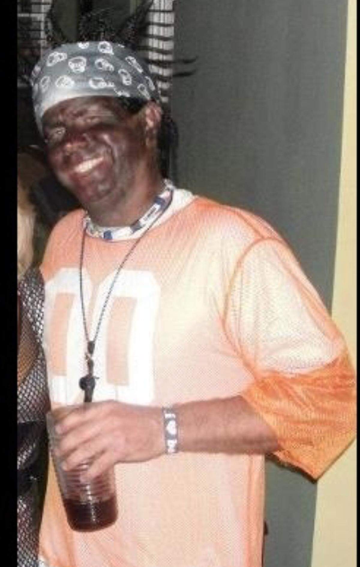 Hal Patton says he was dressed as a rapper at a Halloween party from at least 10 years ago.