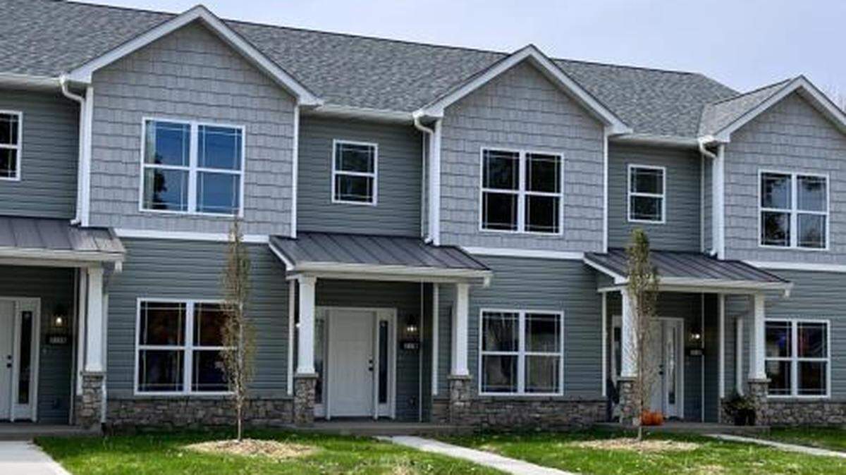 The townhomes on North Lincoln, now called The Uptown Lofts on Lincoln, are at the site of a former dry cleaning business.