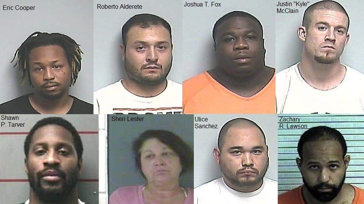 Along with the Drug Enforcement Administration, police from Kentucky, Illinois and Missouri arrested eight people and seized $50,000 and more than 17 pounds of meth during a major bust last week.