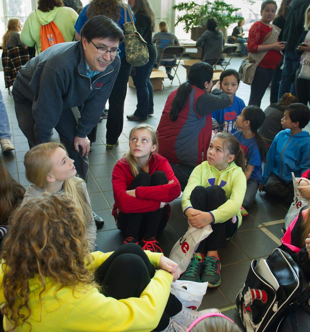 Southern Illinois University Edwardsville School of Engineering Dean Cem Karacal welcomes participants to a previous Society of Women Engineers’ Introduce a Girl to Engineering Day. This year’s event will be held Saturday, Feb. 15, at the SIUE School of Engineering Building. For information, email swesiue@gmail.com.