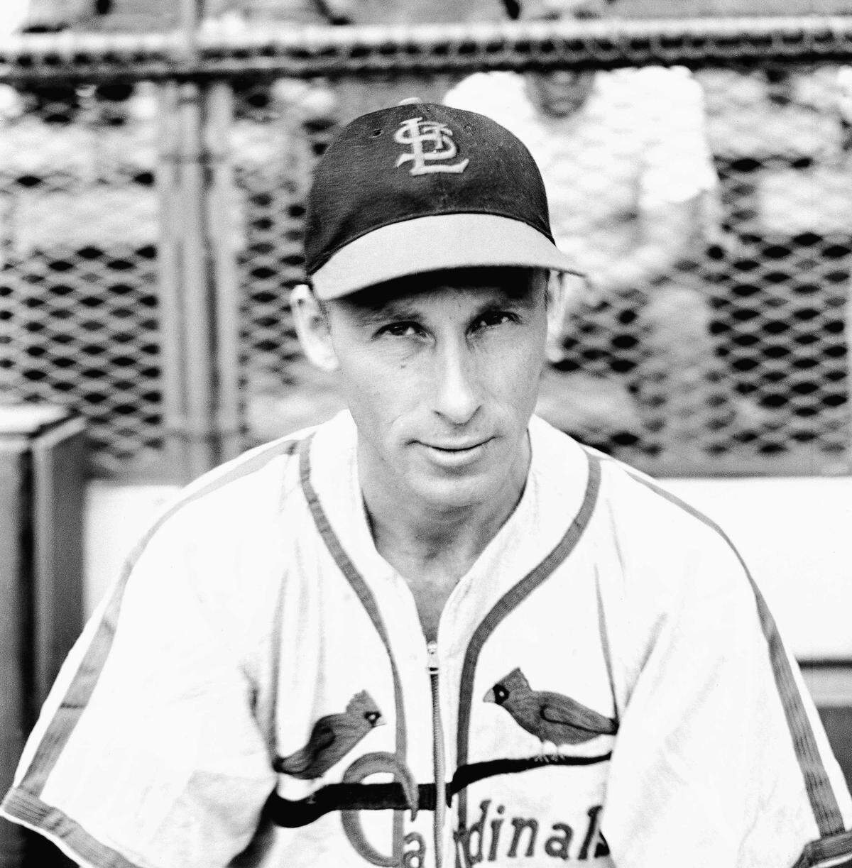 Pitcher Harry Brecheen, on Aug. 18, 1947, St. Louis Cards. (AP Photo/Harry Harris)