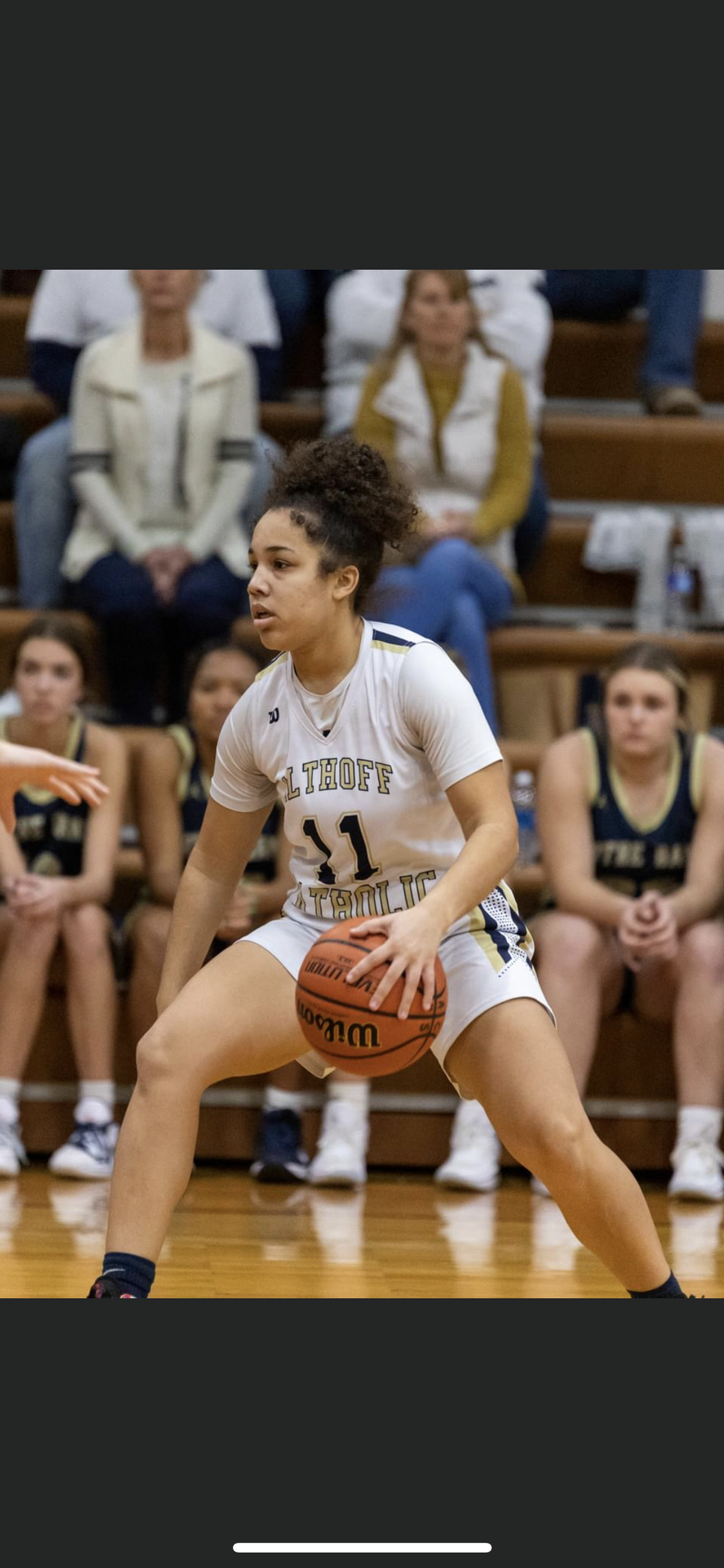 Clareece Davis of Althoff Catholic High School is the winner of this week’s Belleville News-Democrat Girls Player of the Week high school basketball poll, as selected by readers of bnd.com.
