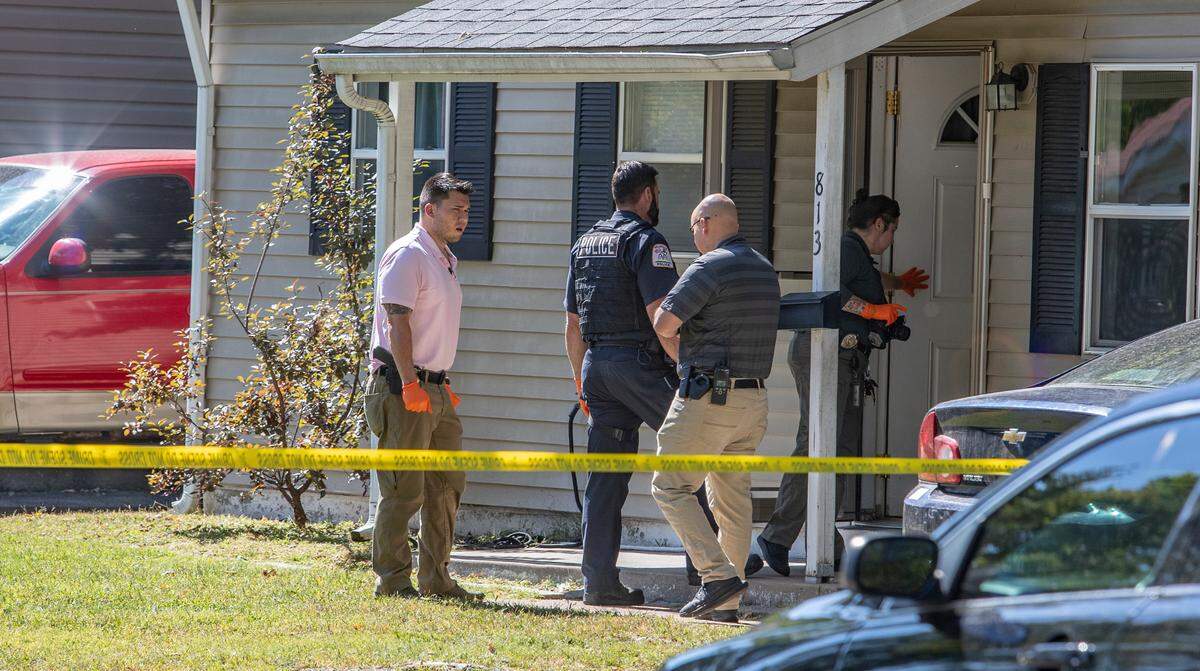Belleville police were in the 800 block of North 39th Street Thursday investigating a shooting.