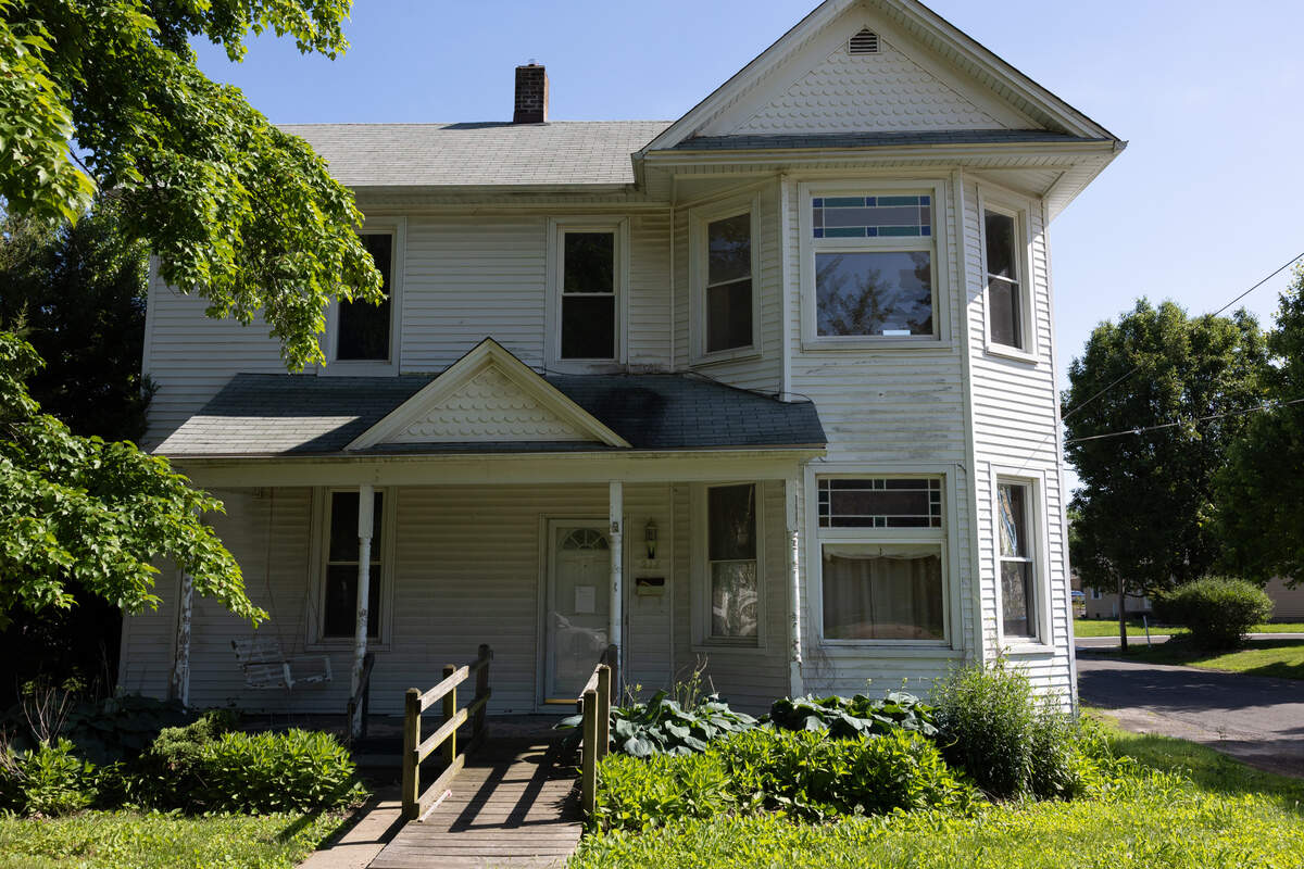 Dieterich Bank is foreclosing on a 2023 mortgage obtained by C.A. Jones, Inc. on a home at 217 E. Market Street in Troy that appears to have been under renovation at some point.