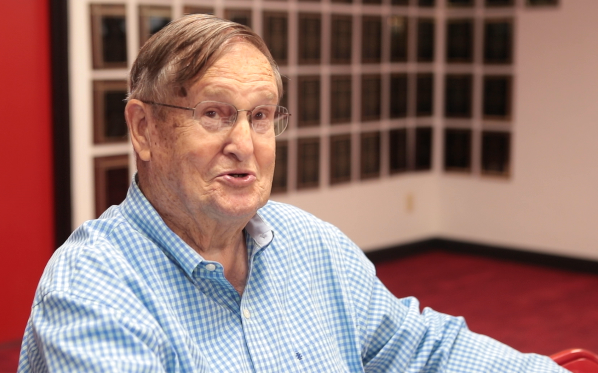 Babe Champion, 86, of Granite City, talks with delight about the possibility that a movie will be made on the Granite City High School basketball team that won the state tournament in 1940.