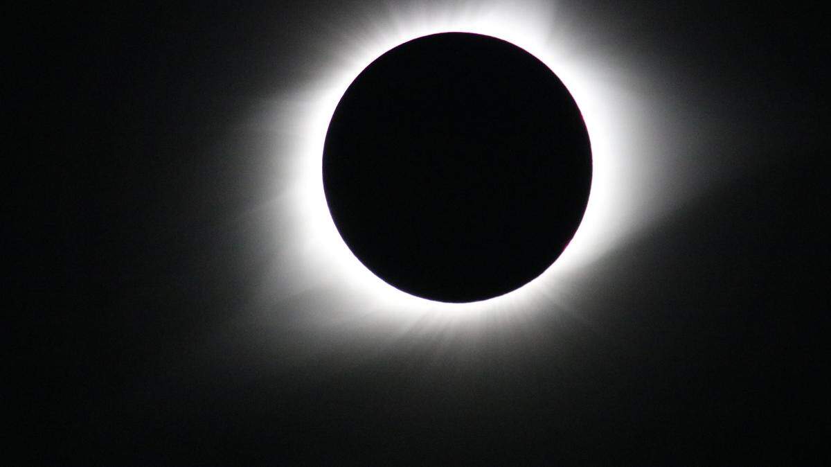 A view of the Aug. 21, 2017, total solar eclipse from Madras, Oregon.