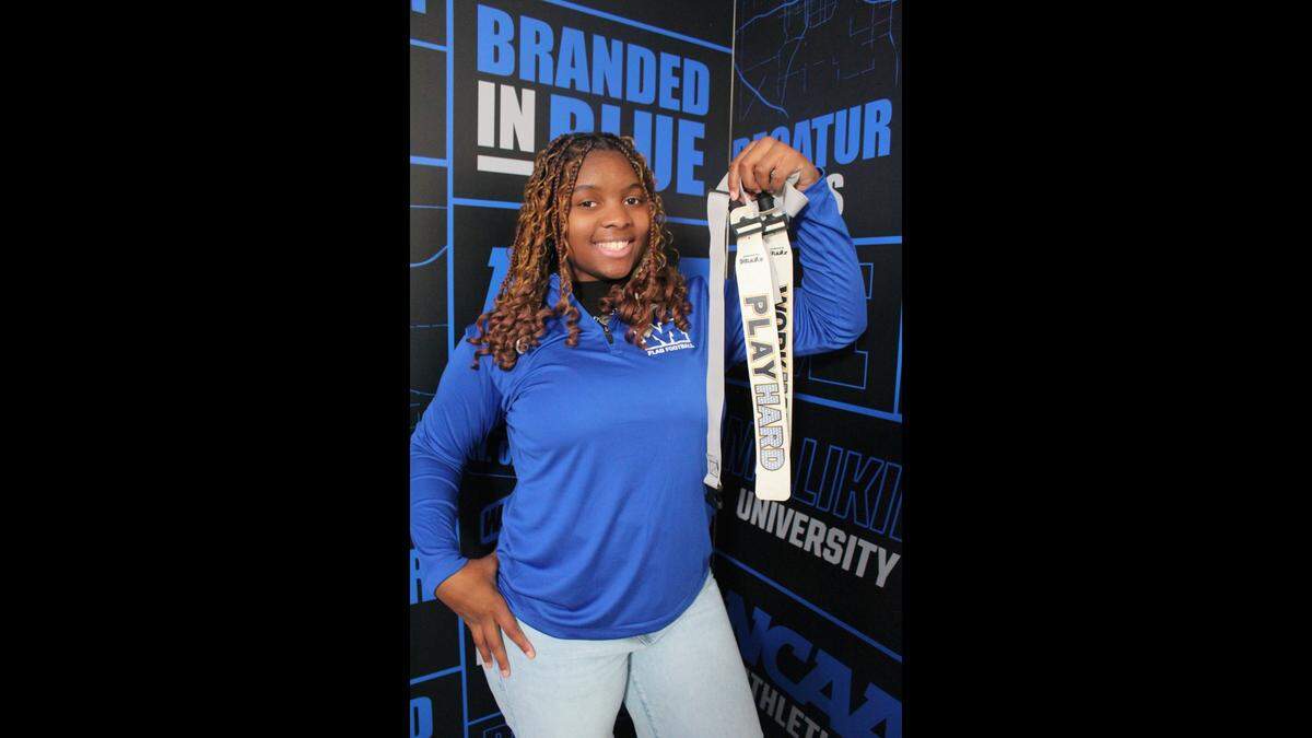 Belleville West senior Destini Turner earned a scholarship to play flag football on Millikin University’s inaugural team next year.