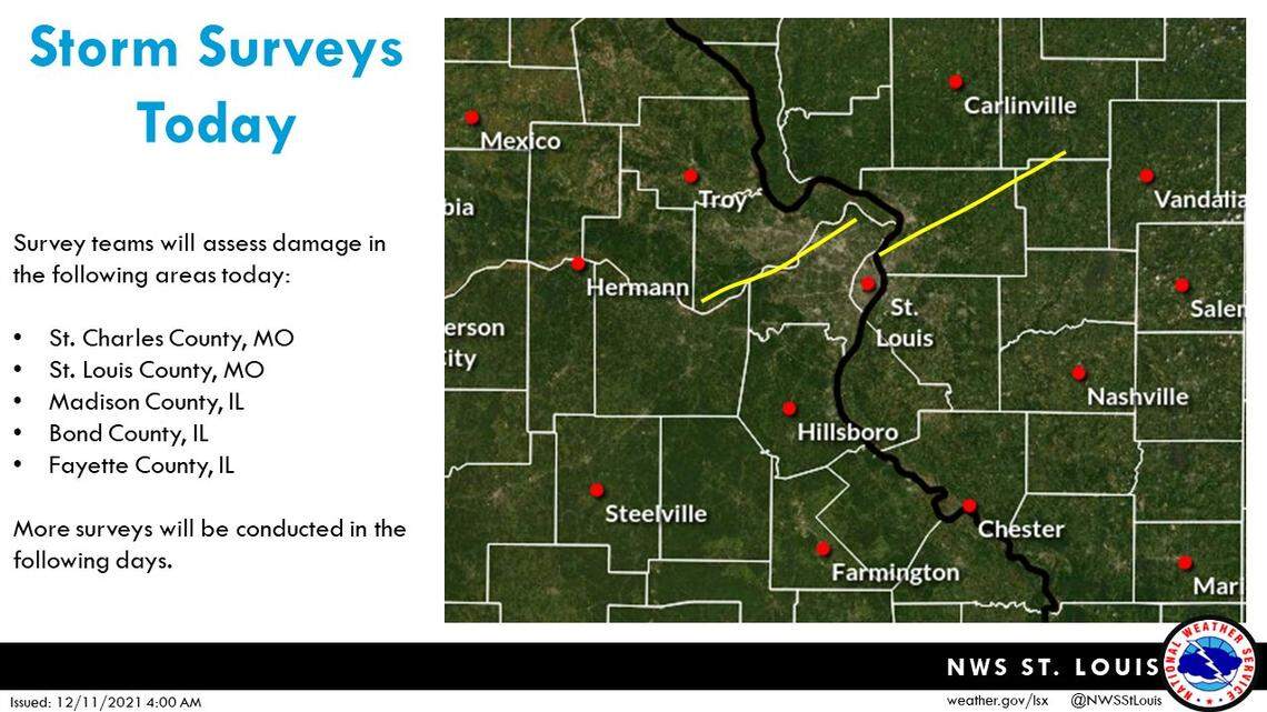 Updated: Here’s where officials said tornadoes possibly touched down in Illinois, Missouri