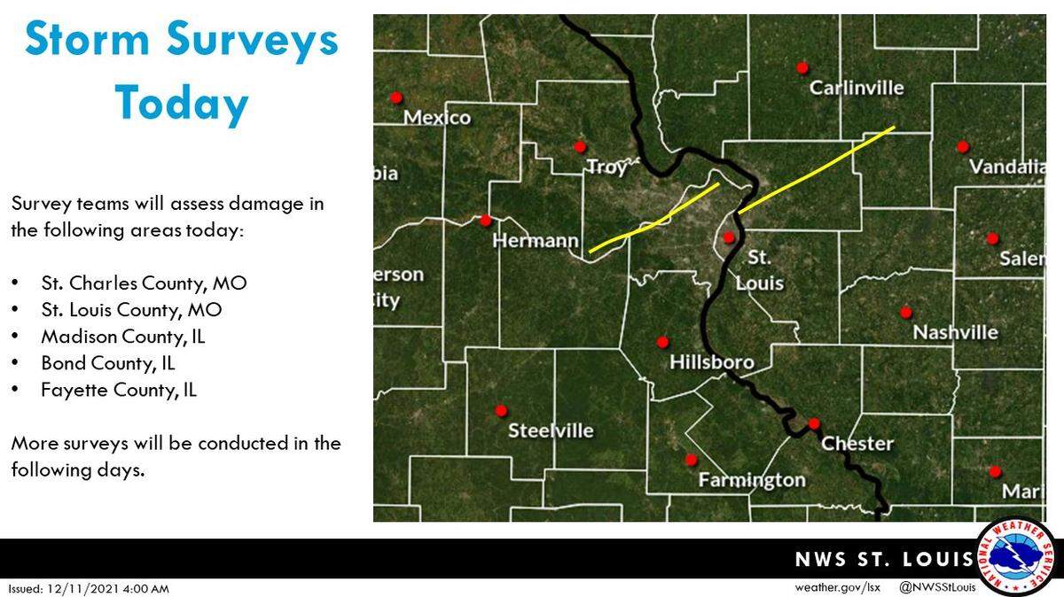 Updated: Here’s where officials said tornadoes possibly touched down in Illinois, Missouri