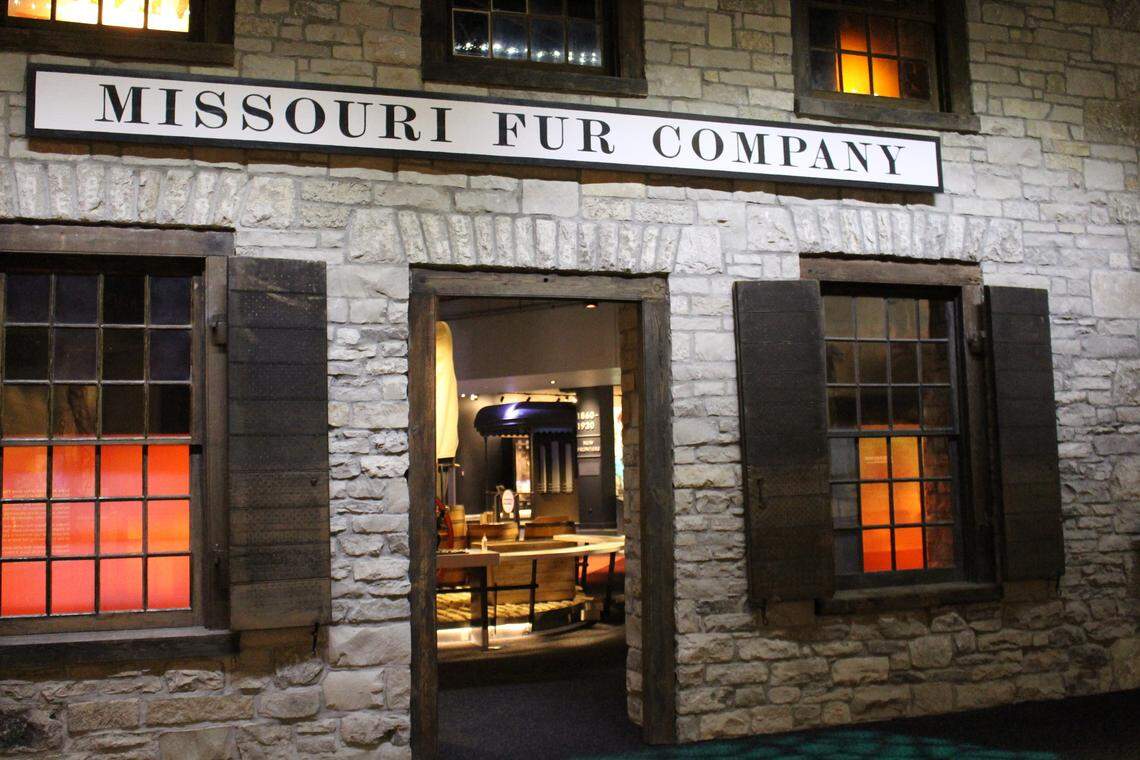 This facade of the Old Rock House, an 1818 building that once stood near the St. Louis riverfront, uses actual stones and shutters from the original. It's on display at the new Museum at the Gateway Arch.
