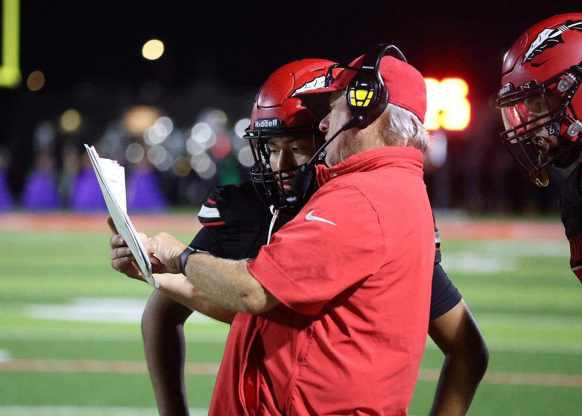 Steve Roustio stepped in to coach the Granite City Warriors football team for the last two games of the 2023 season and has stayed since. Now the district is looking for a more permanent coach.