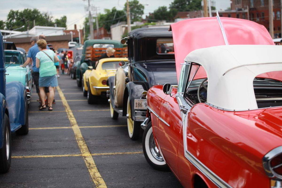 The city of Edwardsville plans to hold its Route 66 Festival on June 12, including the annual classic-car cruise, shown in this file photo.