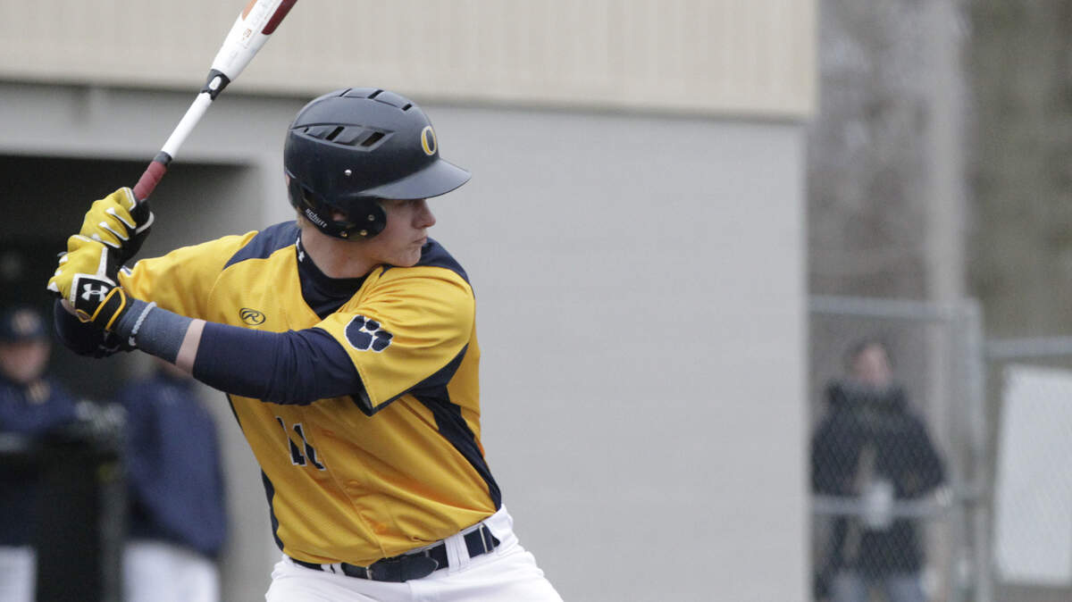 Matthew Albritton readies for a pitch in a game earlier this year in O'Fallon. Albritton was one of the leading hitters for the Panthers in a tournament over the weekend in Indiana.