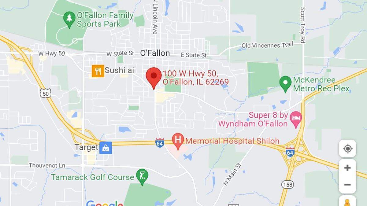 The accident that seriously injured Corra Mahoney occurred in the 100 block of West U.S. 50 in O’Fallon, near Valvoline and the Bank of O’Fallon.