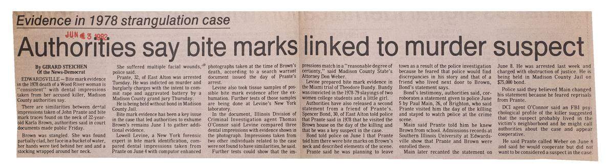 This story ran in the June 3, 1982, edition of the Belleville News-Democrat.