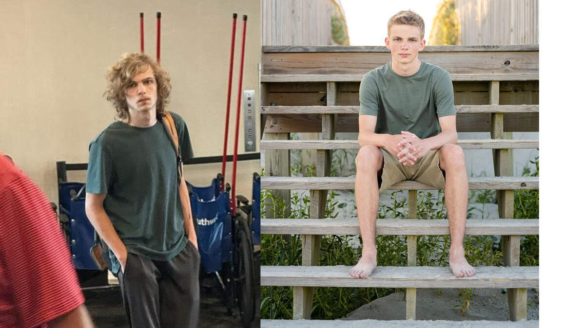 Two photos showing Jacob A. Zapp, 15, who was last seen in Ashley on Tuesday, according to a news release. Zapp is white, 5-foot, 7-inches tall, weighs 115 pounds, has blonde hair and blue eyes. He has a scar on his forehead and he wears braces. Anyone with information is asked to call the Washington County Sheriff’s Office at 618-327-8274 Ext. 4.