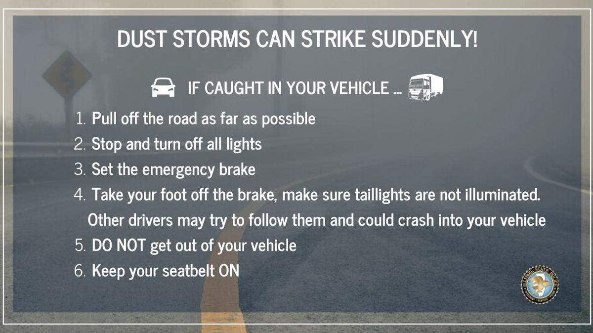 Portions of two Illinois interstates were closed Tuesday during dust storms.