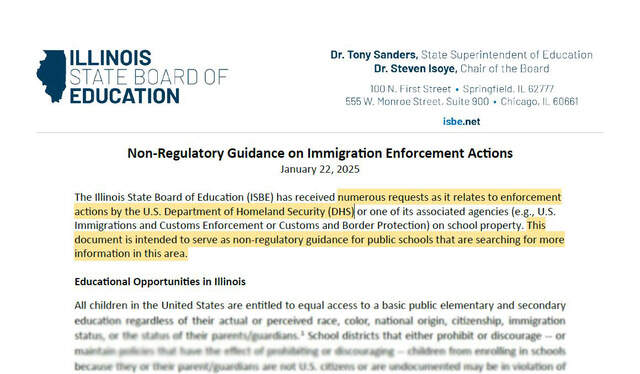 ISBE tells local schools to prep for immigration enforcement ...
