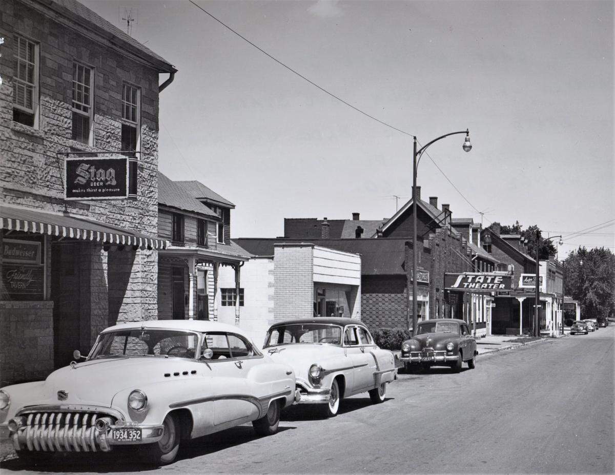 Here is a look down the north side of East State Street in O’Fallon, facing east toward Vine Street, in 1954. Friendly Tavern is to the far left (now Mandy’s). Honoring the past while spotlighting the present is what the first annual Founders’ Day will celebrate on Saturday, May 14, organizers say.