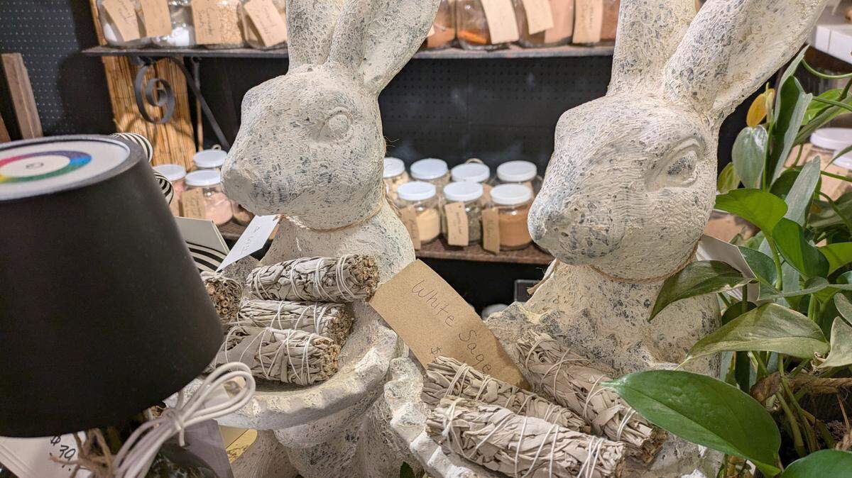 White sage is among many of the spices and herbs available at Grimm & Gorly Florist and Pour@322 Coffeehouse in downtown Belleville.
