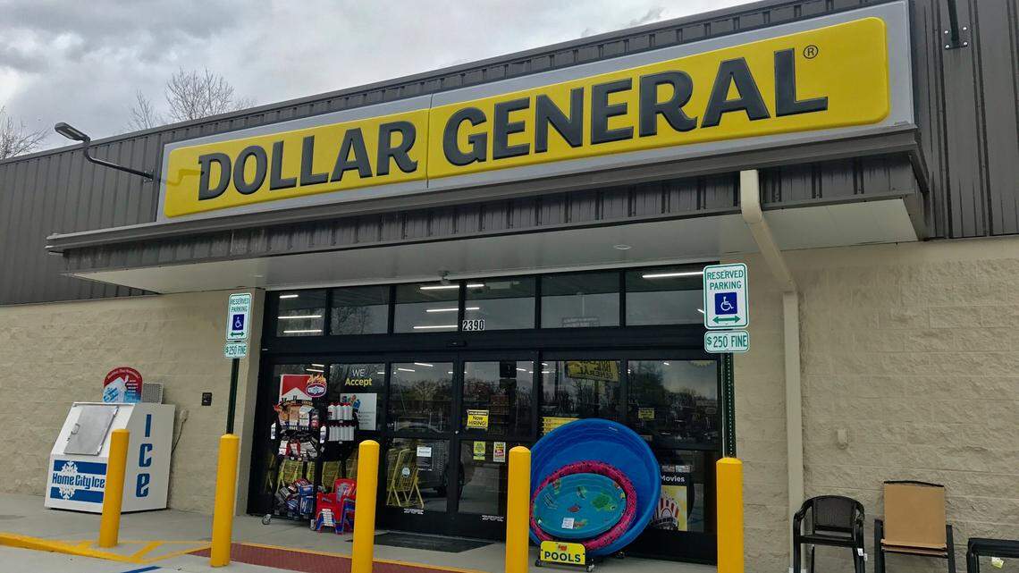 An exterior look at Dollar General.