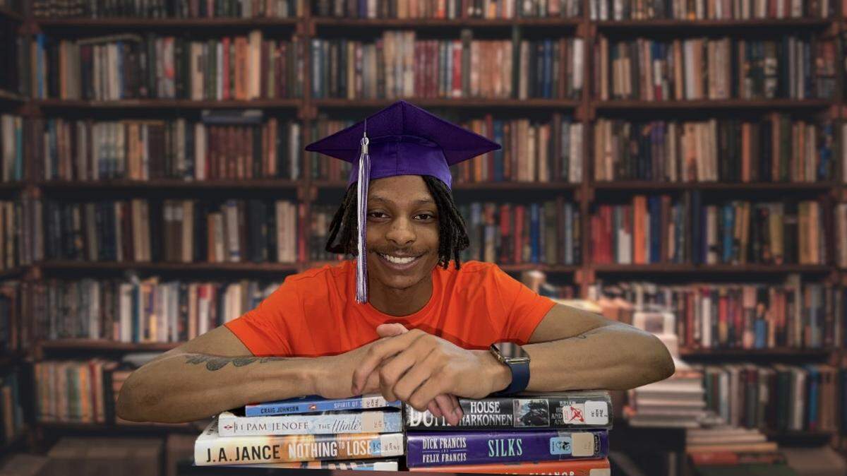 Montavion Conrad is shown around the time of his 2024 graduation from Collinsville High School. He was shot and killed on Sunday in a parking lot at Belleville Crossing shopping center.