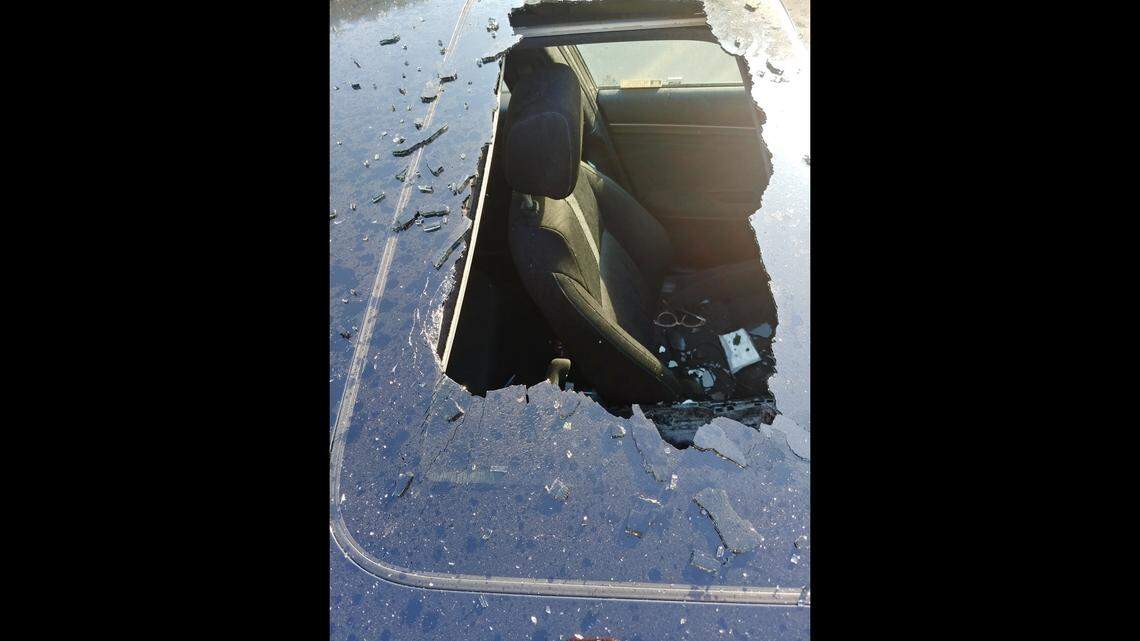 Dry shampoo bottle explodes through car’s sunroof and flies 50 feet, Missouri mom says