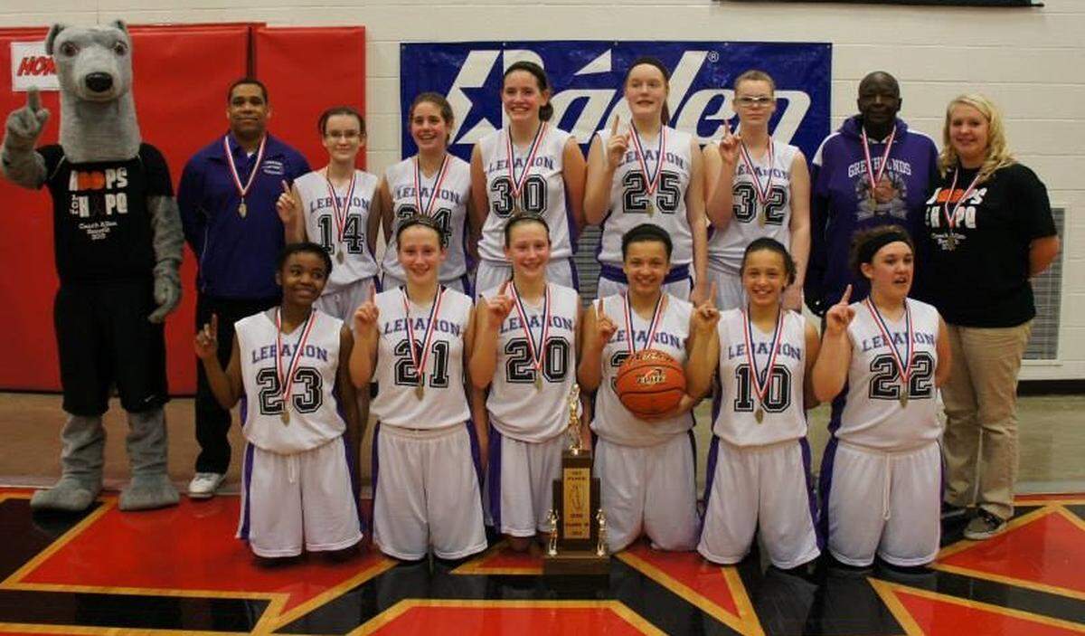 All five starters from this year's Lebanon girls basketball team played on the Lebanon Junior High School team that won the Class M SIJAA state championship in 2014.