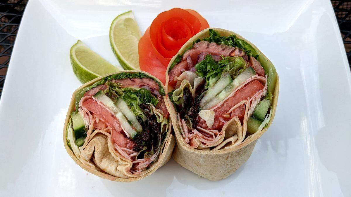 Veggie wrap at The Gasthaus in Lebanon