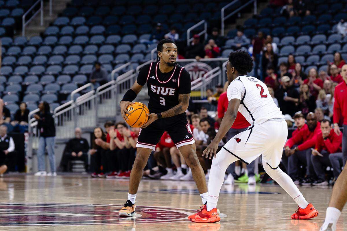 Guard Ray’Sean Taylor, a Collinsville High School graduate, is the all-time leading scorer at SIUE and the centerpiece of the Cougars team that will make its first appearance in the NCAA men’s basketball tournament.