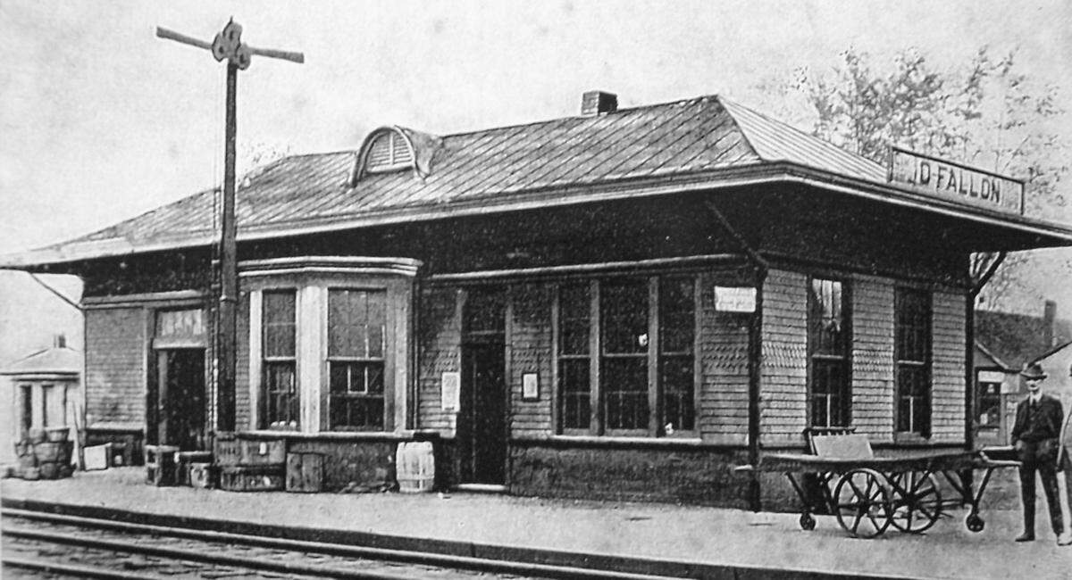 The original O'Fallon depot was actually north of the railroad in the 100 block of E. State Street.  It burned in 1889 and was replaced by a "new" one on the south side of the tracks.