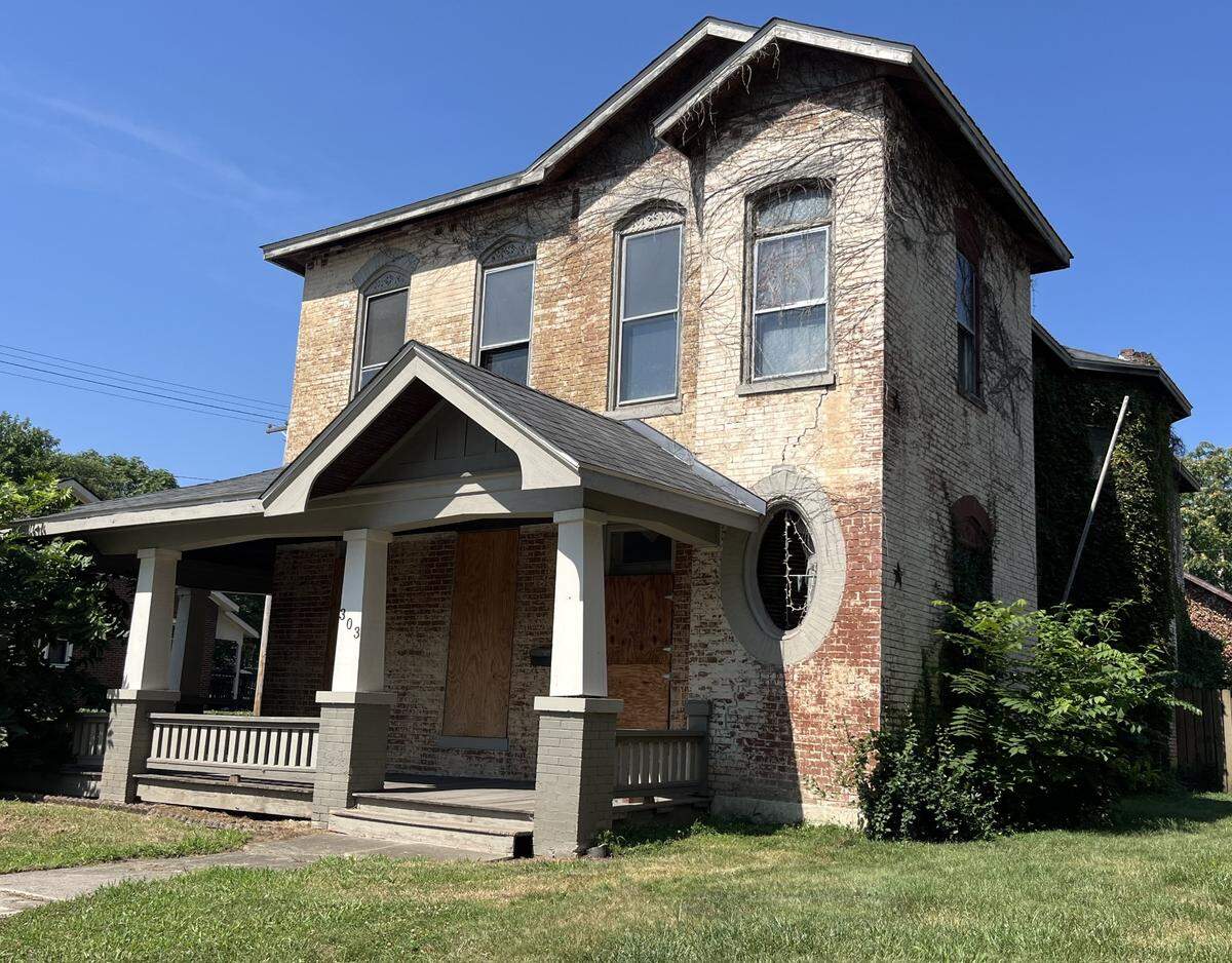 Local preservationists are concerned about the deterioration of this home at 303 N. Jackson St. It was built for the family of Joseph Penn, a wealthy farmer who moved to Belleville around 1874.