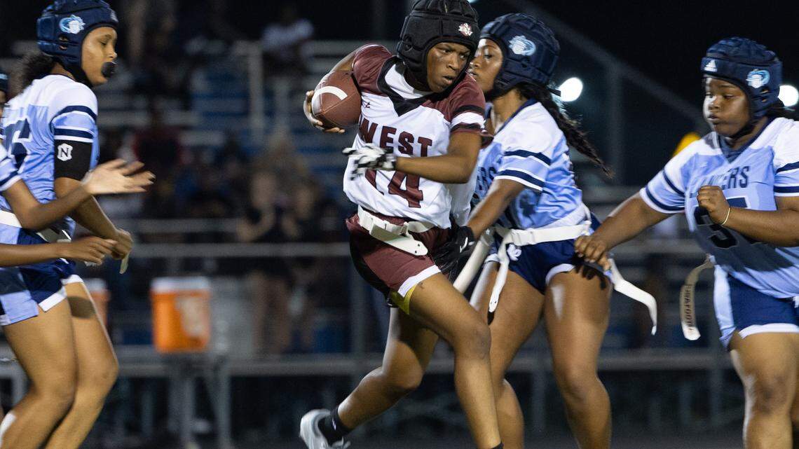 ‘Time to make history’: Belleville East and West debut girls flag football
