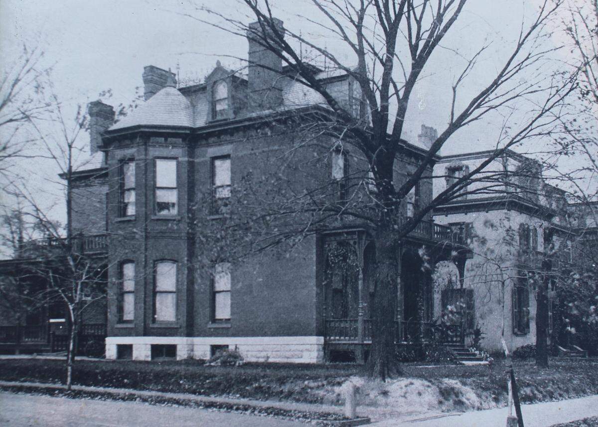 This early photo shows a home at 107 E. D St. in Belleville, built in 1884 by German immigrant Amson Baer. It recently was removed from the city’s demolition list.