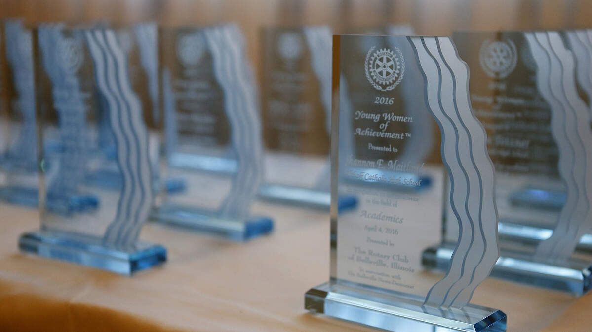Each year the Belle Clair Rotary Club, with the Belleville News-Democrat, presents the Young Women of Achievement Awards to graduating seniors attending the four Belleville high schools. These awards are a way to publicly acknowledge the contributions these individuals make to the community. This year’s event will take place virtually at 2 p.m. Sunday, April 18, and can be viewed via Facebook Live.